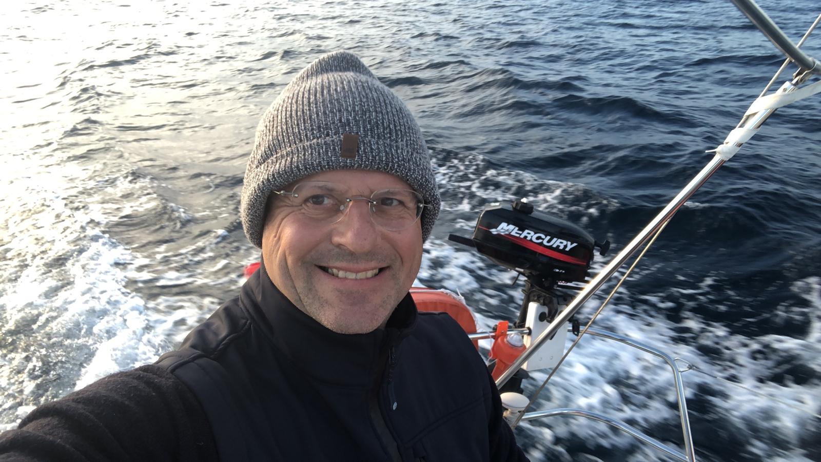 Selfie en mer